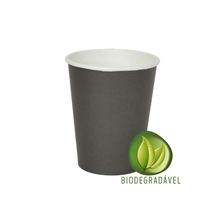 Copo Papel Biodegradável Preto 240ml - 10 unidades - Silverplastic - Magazine 25