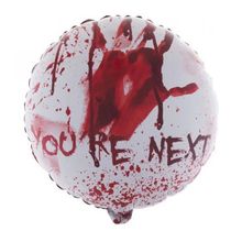 Balão de Festa Metalizado 18" 46cm - Redondo Sangue "You're Next" - 1 unidade - Magazine 25