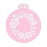 Stencil Redondo Rosas - Ref.3034 - 1 unidade - RR Cortadores - Rizzo