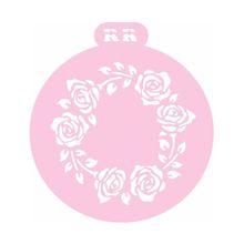 Stencil Redondo Rosas - Ref.3034 - 1 unidade - RR Cortadores - Magazine 25