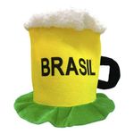 Chapéu De Tecido - Chop Brasil - 35cm x 36cm - 1 unidade - Magazine 25