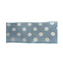 Fita Decorativa Poá Azul - 6,5x914cm - 1 unidade - Magazine 25