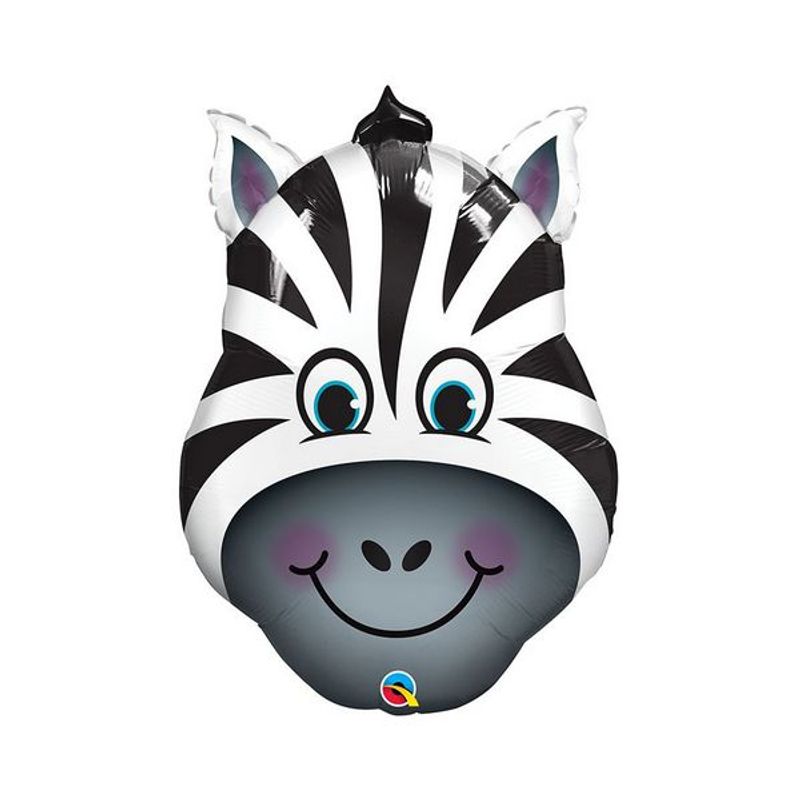 Balão de Festa Microfoil 32" 81cm - Zebra - 01 Unidade - Qualatex - Rizzo Embalagens