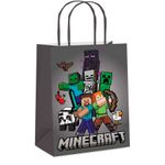 Sacola de Papel Minecraft - 15 cm x 21,5 cm - 10 unidades - Cromus - Rizzo