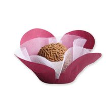Forminha para Doces Finos - Kat - Algodao/Organza Marsala - 30 unidades - Maxiformas - Magazine 25