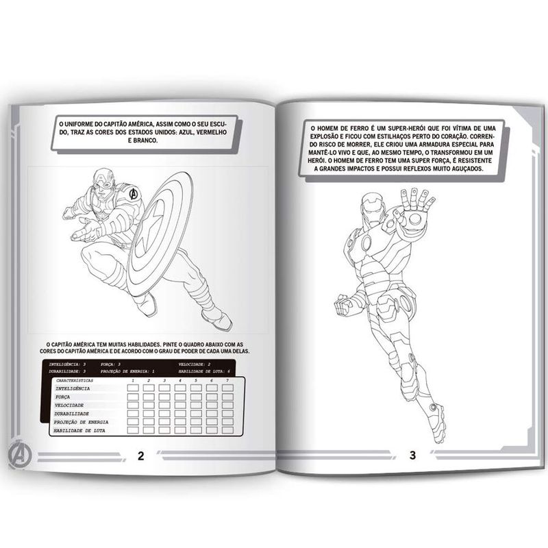Livro Gigante Para Ler e Colorir Vingadores - 01 Unidade - Culturama - Rizzo