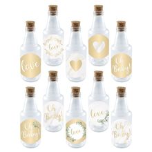 Garrafinha de Plastico 50ml com Tampa Rolha - Festa Oh Baby Boy - 10 Unidades - Magazine 25