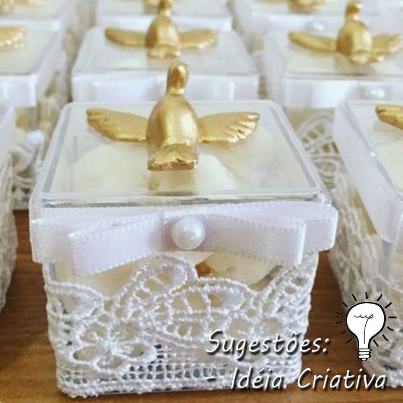Caixinha Acrílica Lembrancinha Festa - 4cm x 4cm 10 unidades - Magazine 25