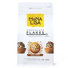 Chocolate Flakes -  Milk Large - Chocolate Belga Ao Leite em Flocos Grandes - 1 kg - Mona Lisa - Magazine 25