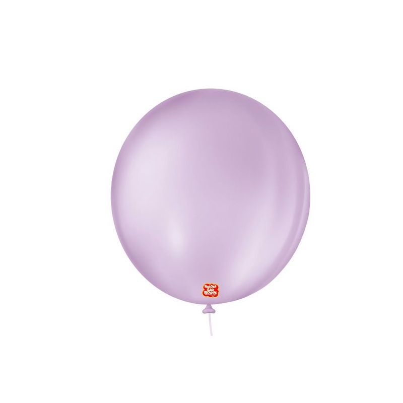 Balão de Festa Látex Liso 9''23cm Redondo  - Lilás Baby - 50 unidades - Balões São Roque - Rizzo